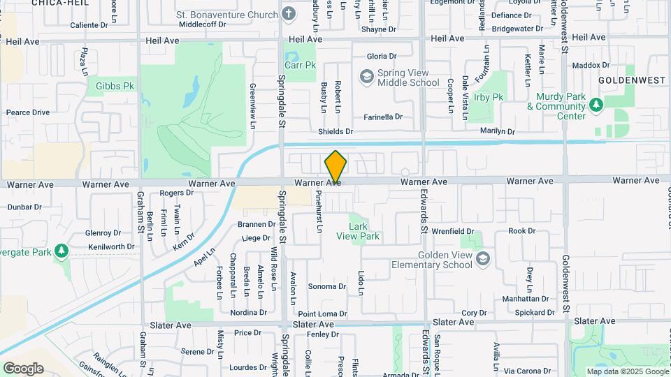 6172 Warner Ave Mapa y Detalles de la Ubicación