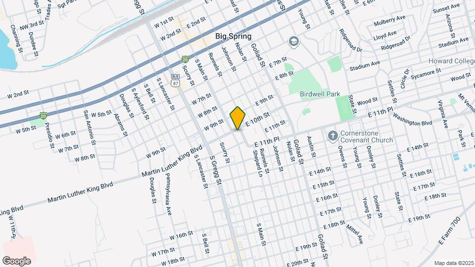 1002 Runnels St, Unit A Map and Location Details
