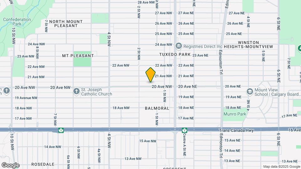 234-220 20 Ave NW Map and Location Details