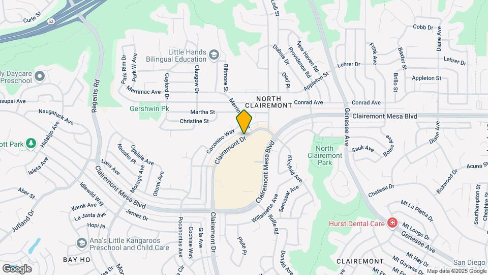 4942 Clairemont Dr Map and Location Details
