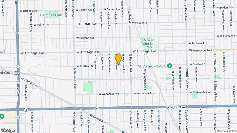 1853 N Karlov Ave Map and Location Details