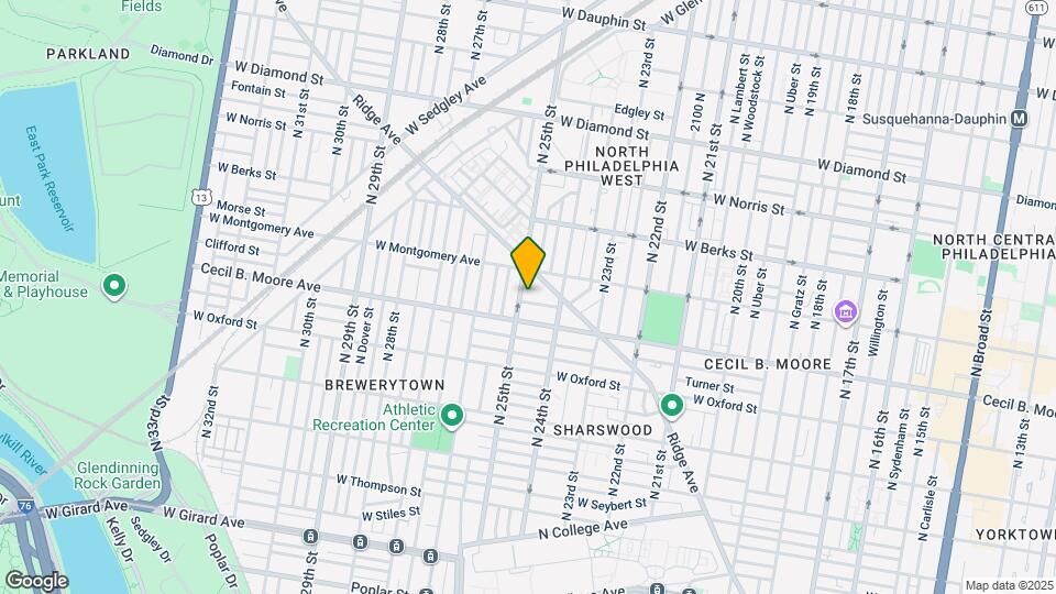 1723 N 25th St Map and Location Details