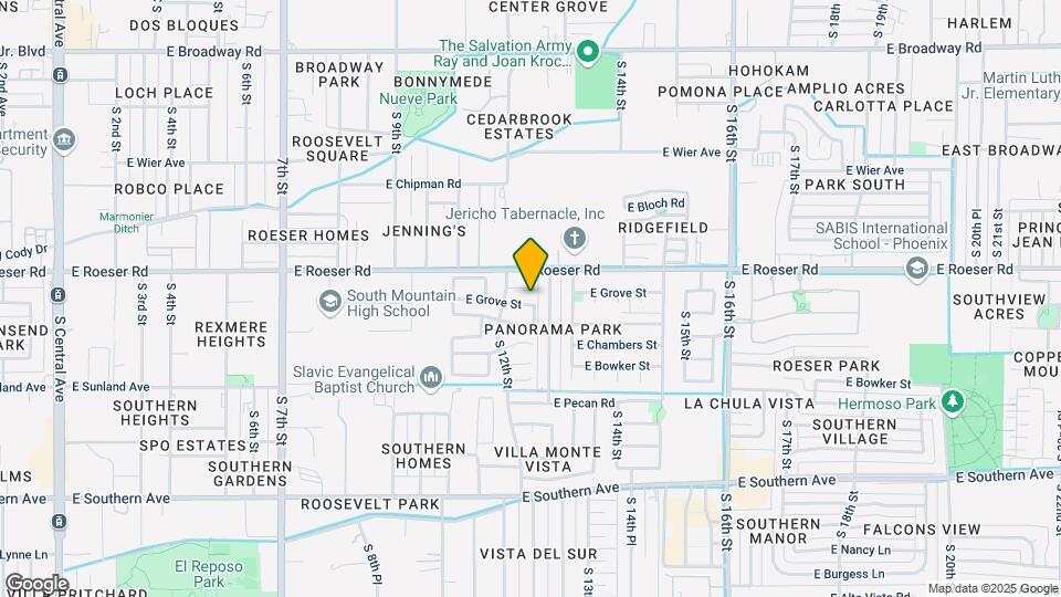 1222 E Grove St Map and Location Details