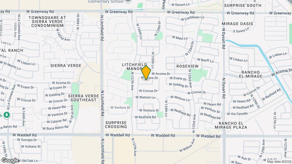 13616 W Gelding Dr Map and Location Details