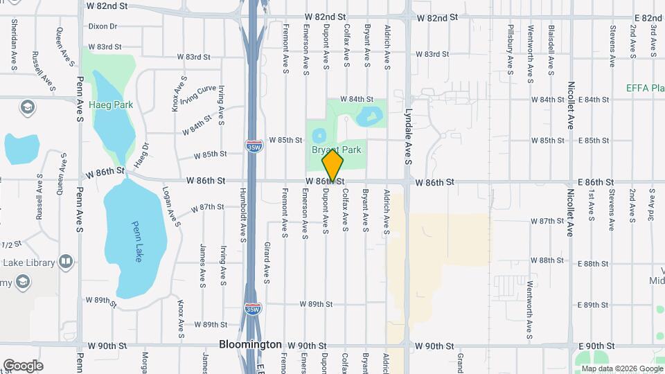 1021 W 86th St Map and Location Details