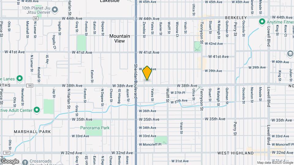 3820 Zenobia St Map and Location Details