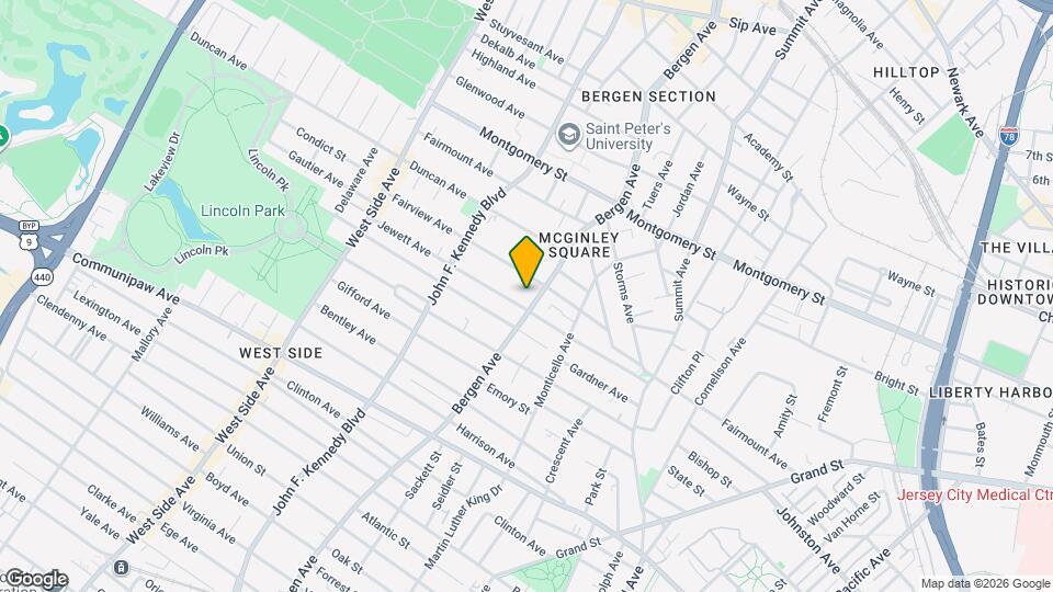 645 Bergen Ave Map and Location Details