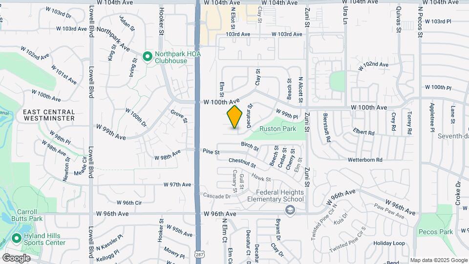 2801 W 98th Dr Map and Location Details