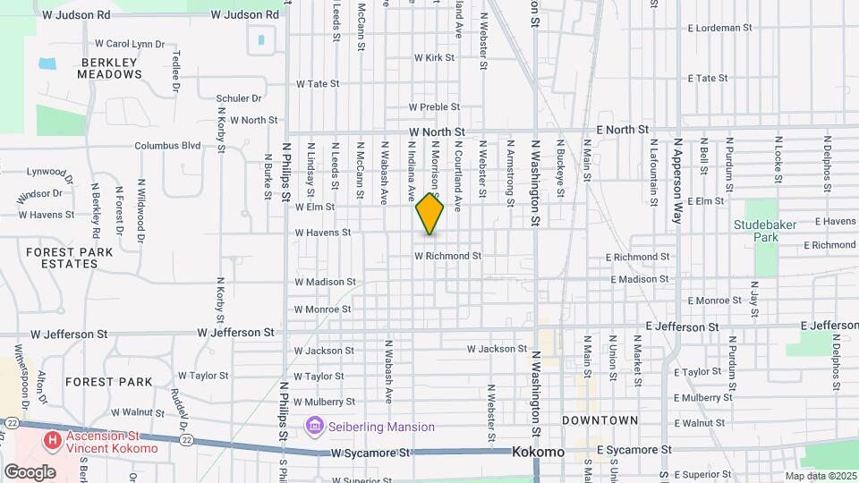 913 N Morrison St Map and Location Details