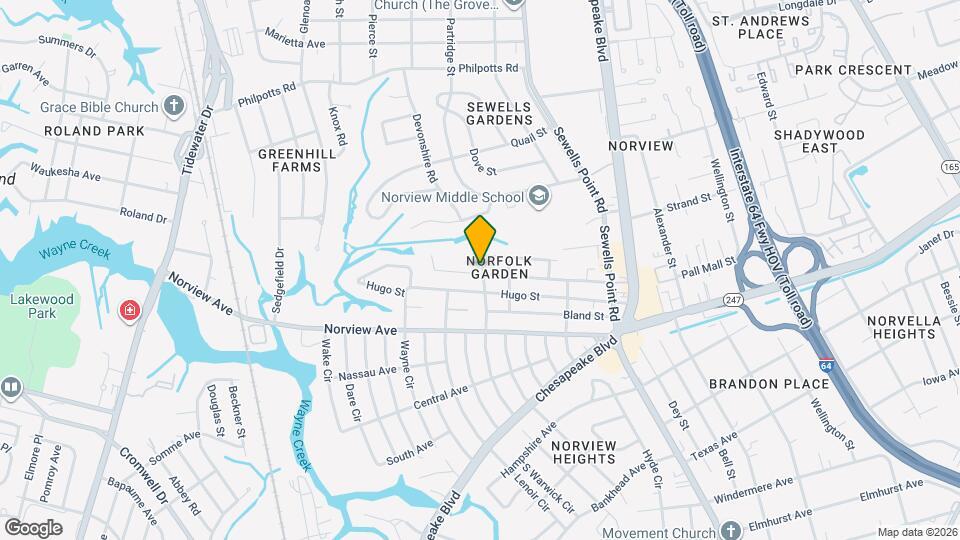 1022 Green St Map and Location Details