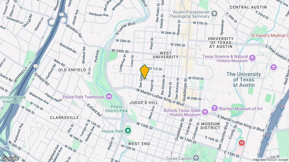 915 W 21st Map and Location Details