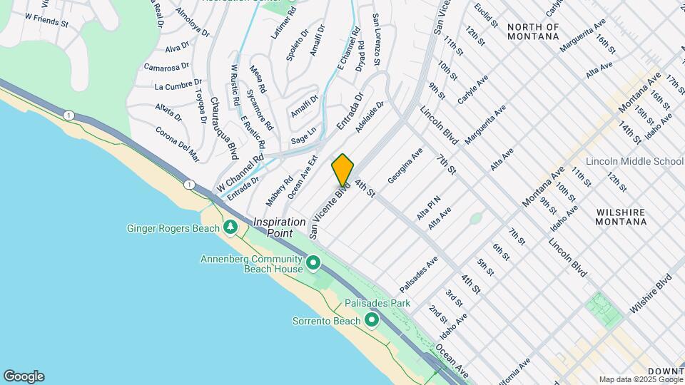 312 San Vicente Blvd Map and Location Details