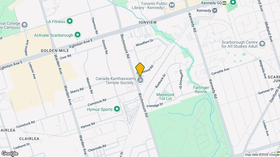 739 Birchmount Rd Map and Location Details