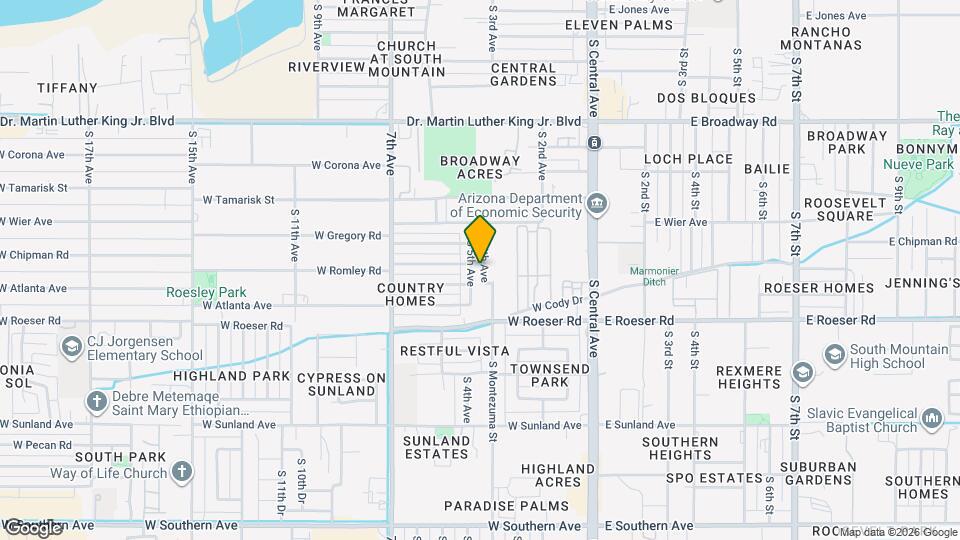 4854 S 4th Ave Map and Location Details