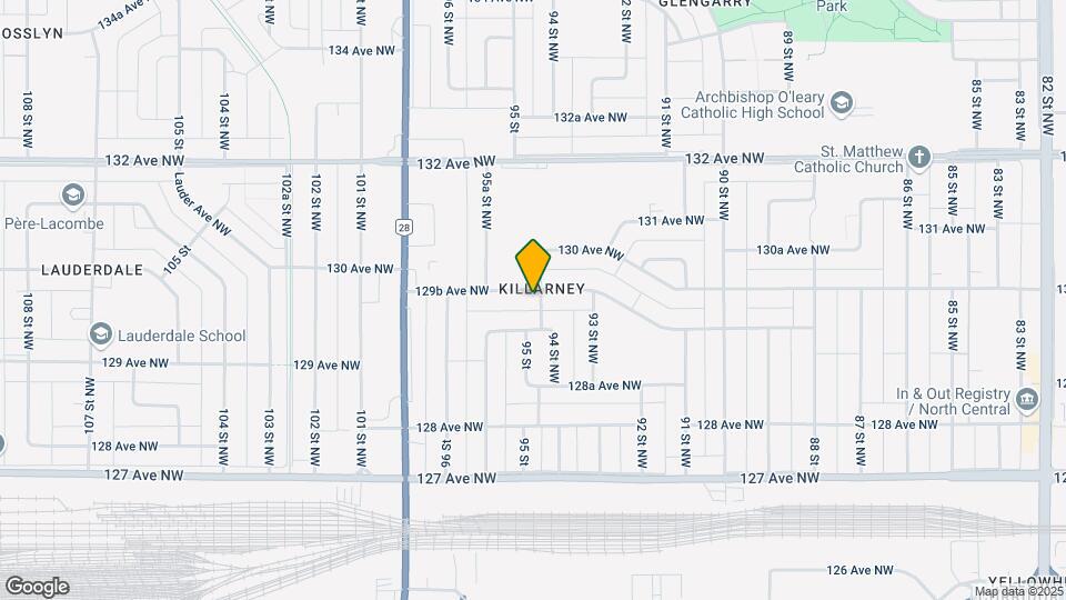 9421 129B Ave NW Map and Location Details