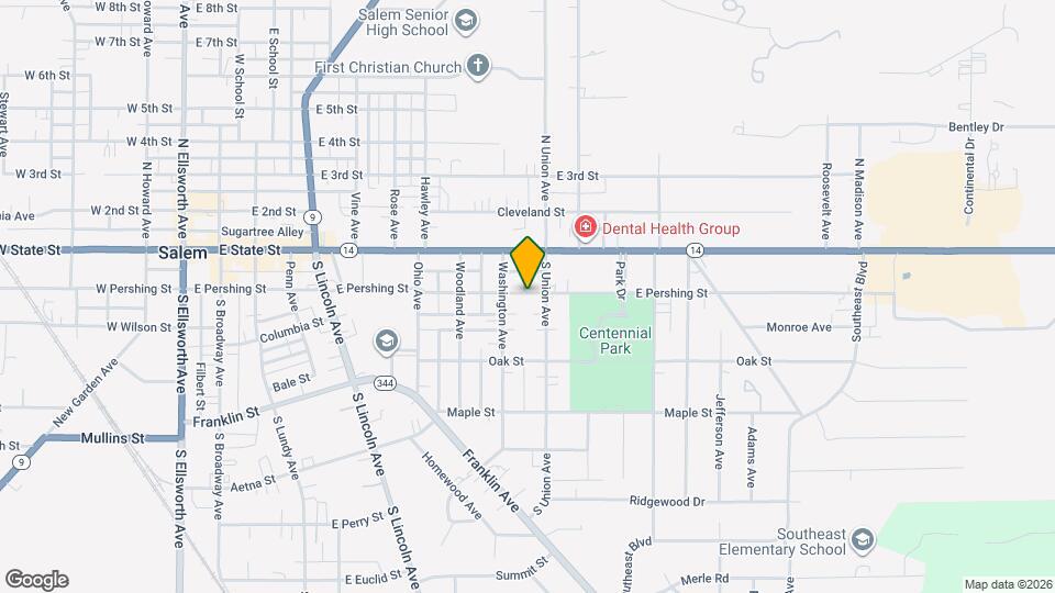 1259 E Pershing St Map and Location Details