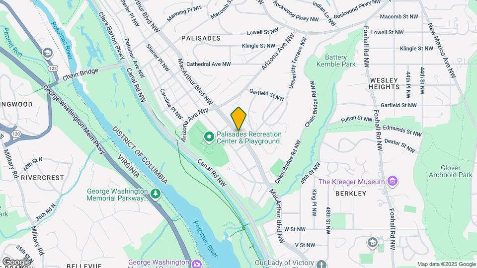 4607 1/2 MacArthur Blvd NW Mapa y Detalles de la Ubicación
