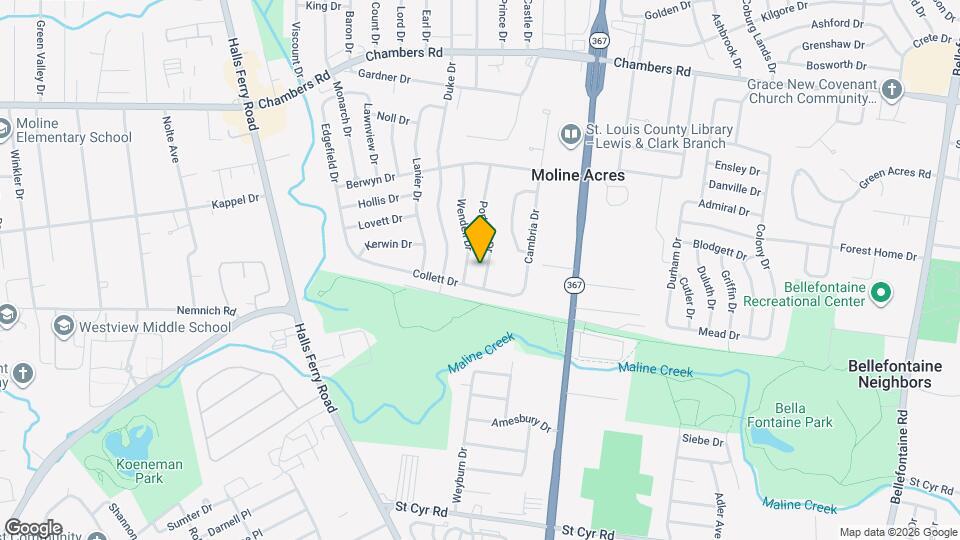 9711 Portage Dr Map and Location Details