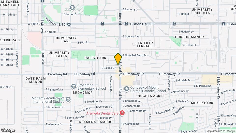 730 E Solana Dr Map and Location Details