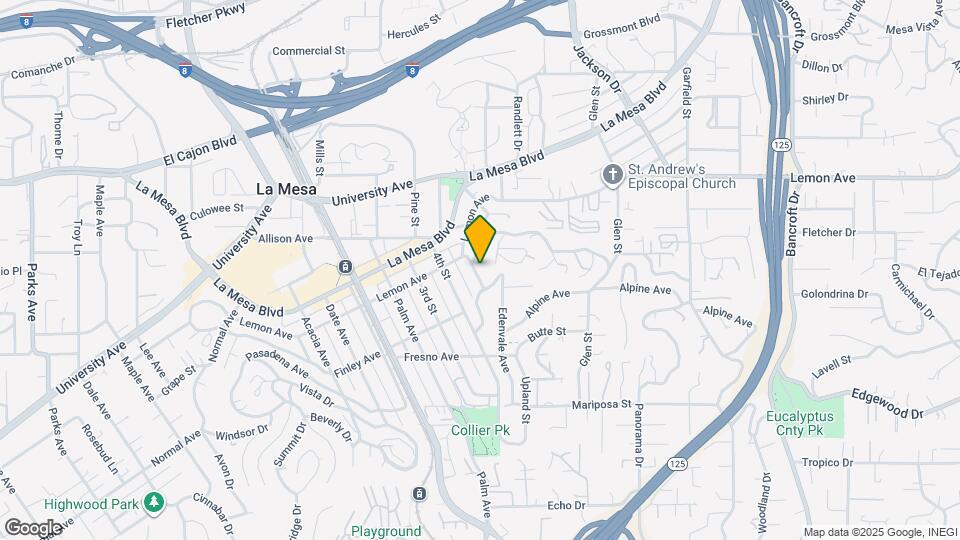 4739 Hillcrest Ave Map and Location Details