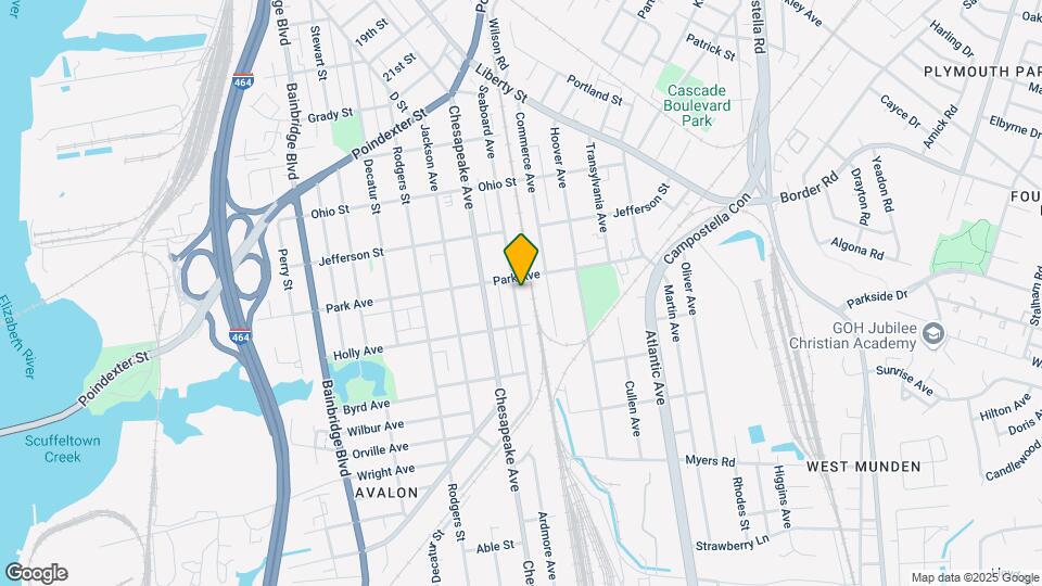 1411 Seaboard Ave Map and Location Details