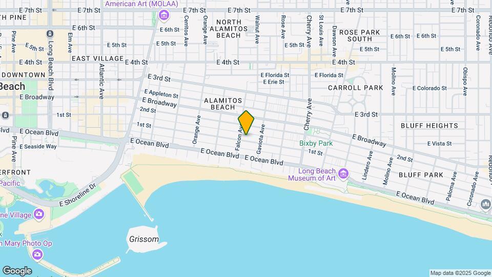 1517 E 1st St Map and Location Details