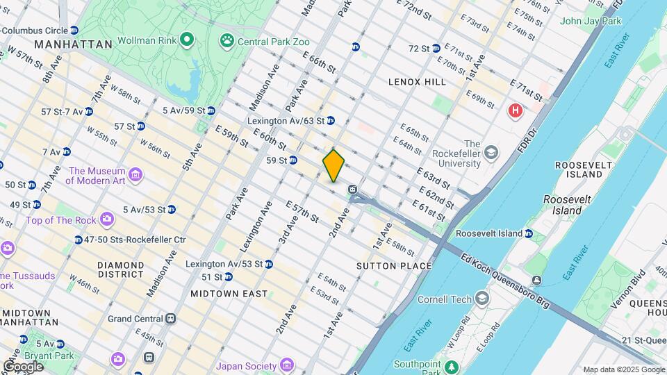 223 East 59th Street Map and Location Details
