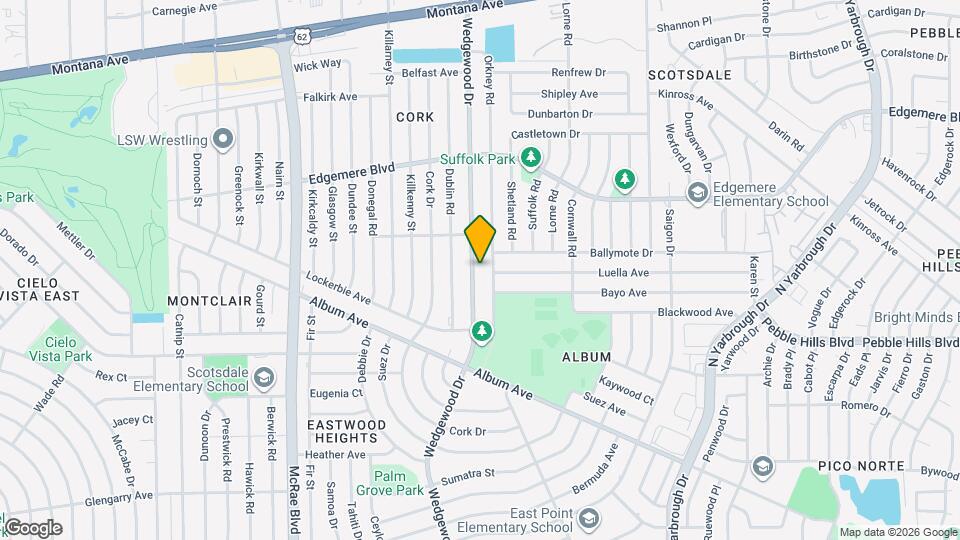 3020 Wedgewood Dr Mapa y Detalles de la Ubicación