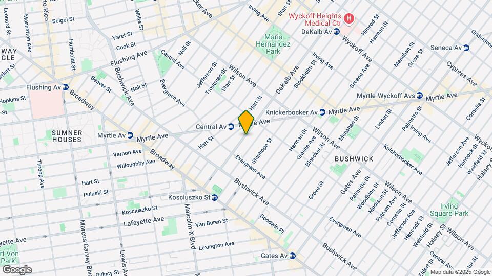 1276 De Kalb Avenue Mapa y Detalles de la Ubicación