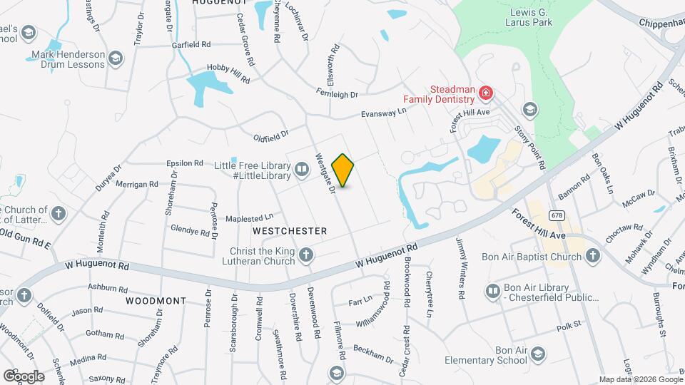 2909 Westgate Dr Map and Location Details