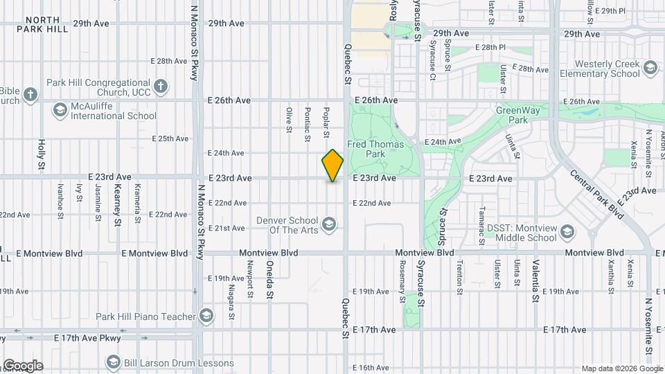 2250 Poplar St Map and Location Details