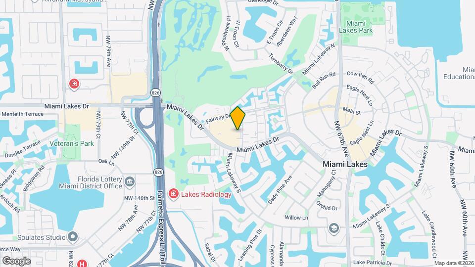 7225 Miami Lakes Dr Map and Location Details