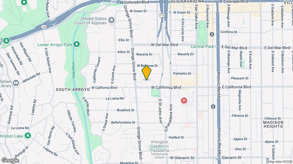 347-349 California Blvd Mapa y Detalles de la Ubicación