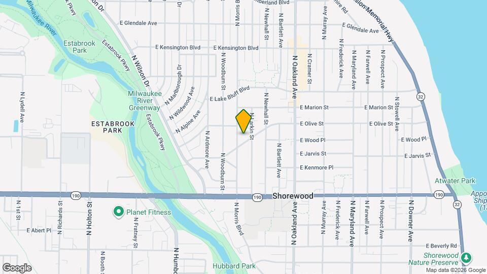 1512 E Olive St Map and Location Details