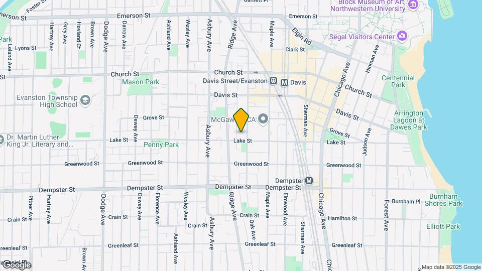 1452 Oak Ave Map and Location Details