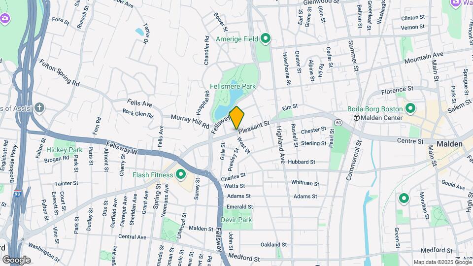 529 Pleasant St Map and Location Details