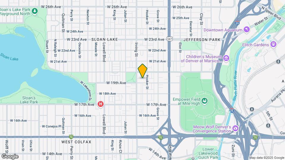3219 W 19th Ave Map and Location Details