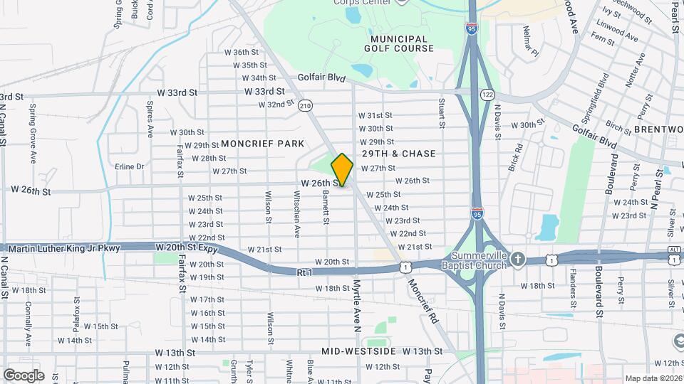 1331 W 25th St Map and Location Details