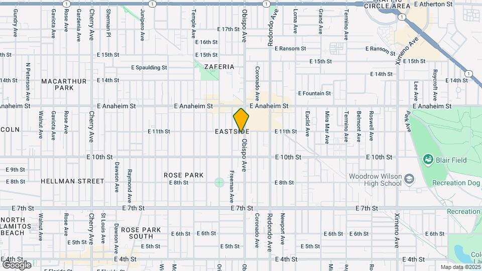 1085 Obispo Ave Map and Location Details