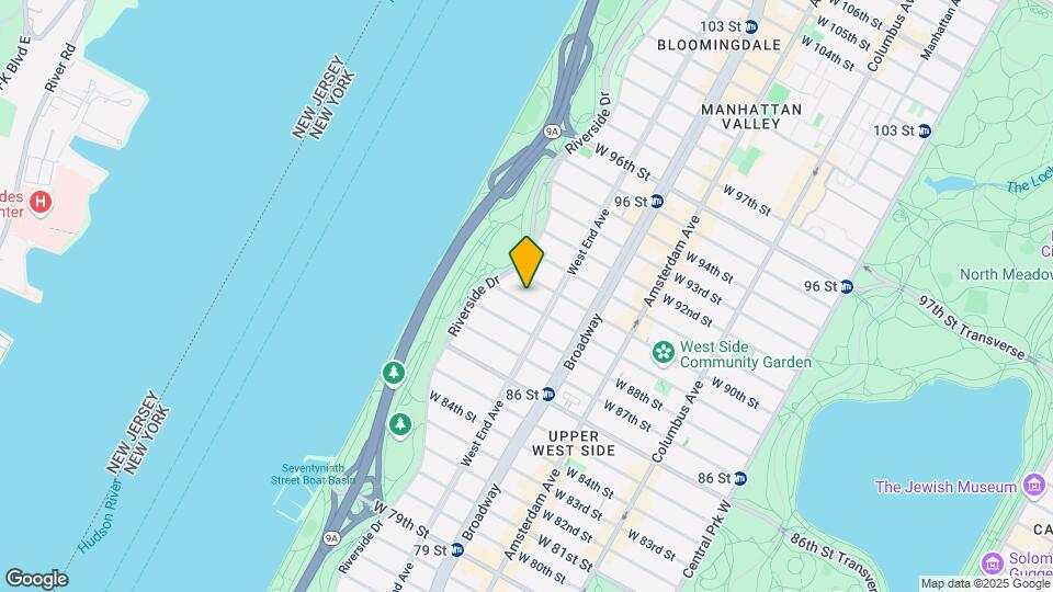 317 W 89th St Map and Location Details