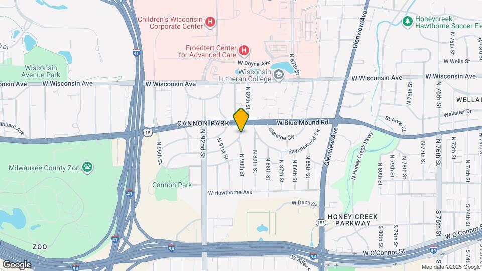 300 N 90th St Map and Location Details