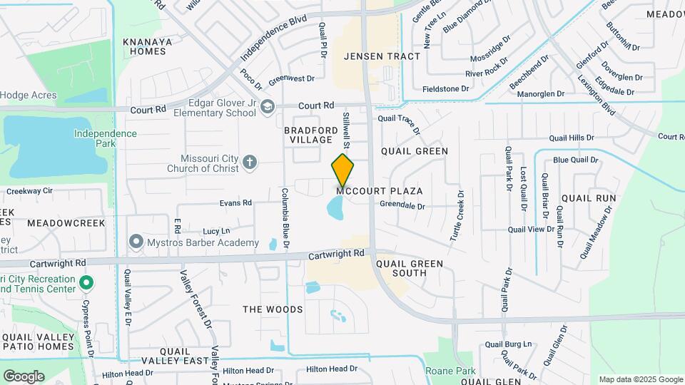 1712 Greendale Dr Map and Location Details