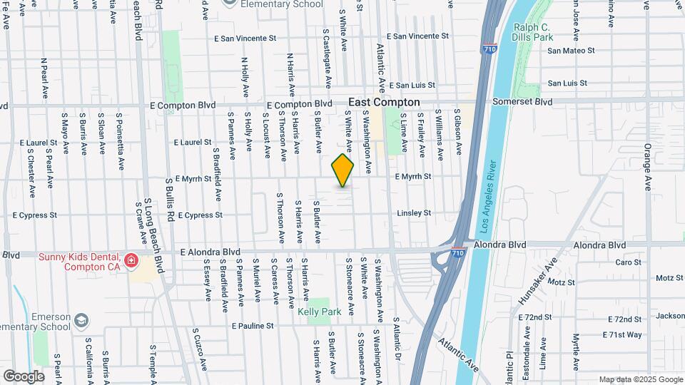 15523 S White Ave Map and Location Details