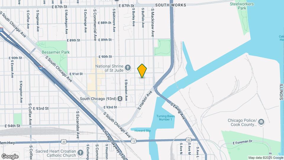 9126 S Buffalo Ave Mapa y Detalles de la Ubicación