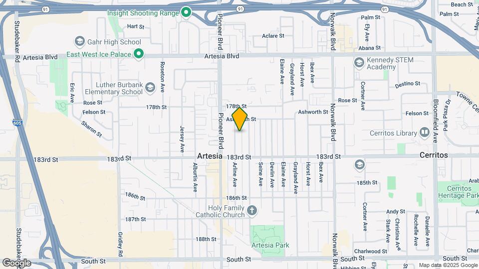 18006 Arline Ave Mapa y Detalles de la Ubicación