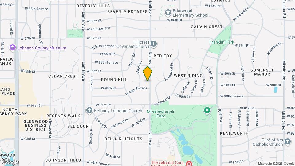 8940 Nall Ave Map and Location Details