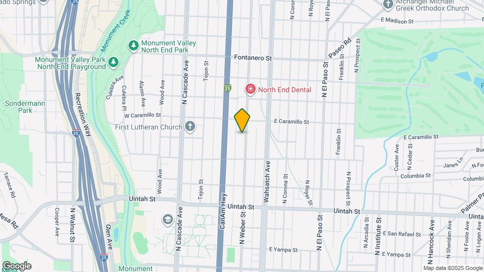 1504 N Weber St Mapa y Detalles de la Ubicación