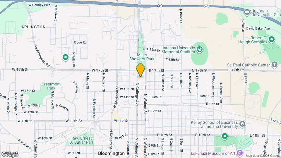 1218 N College Ave Map and Location Details