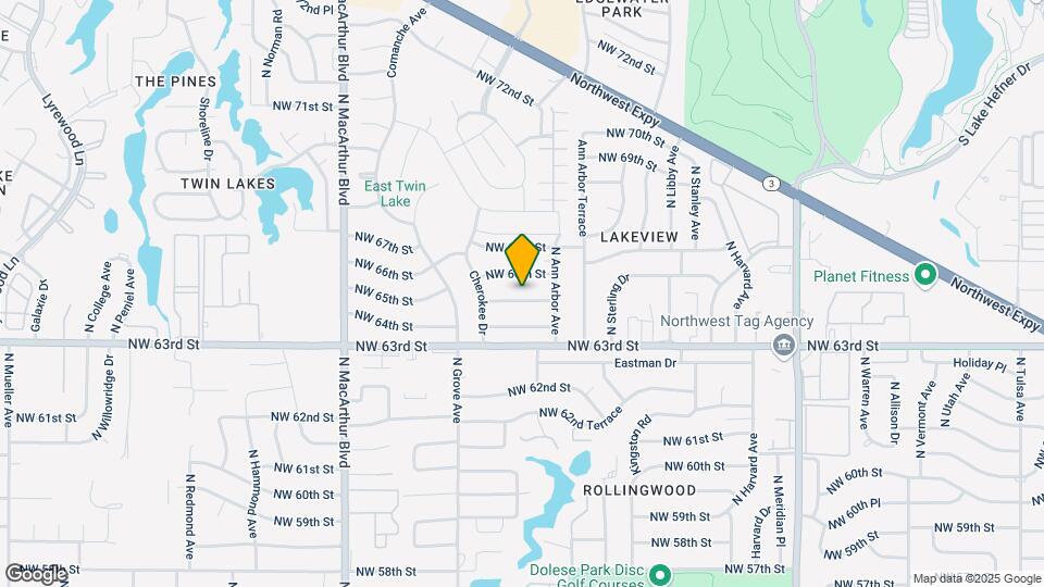 5421 NW 65th St Map and Location Details