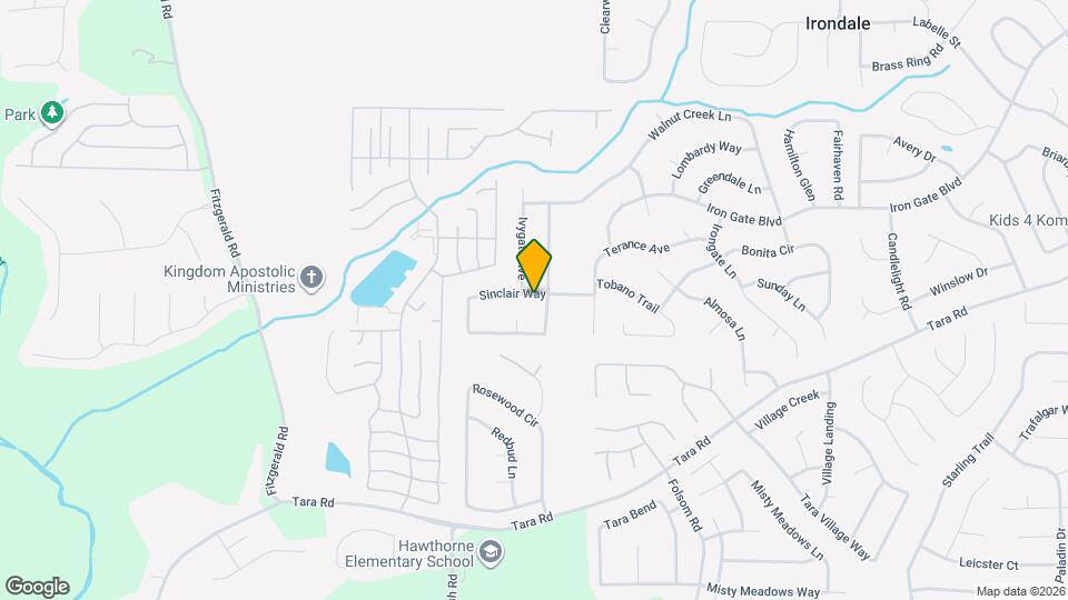 851 Sinclair Way Map and Location Details